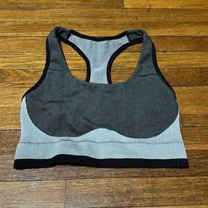 Avia Women's Two Tone Gray High Impact Sports Bra, L (12/14)